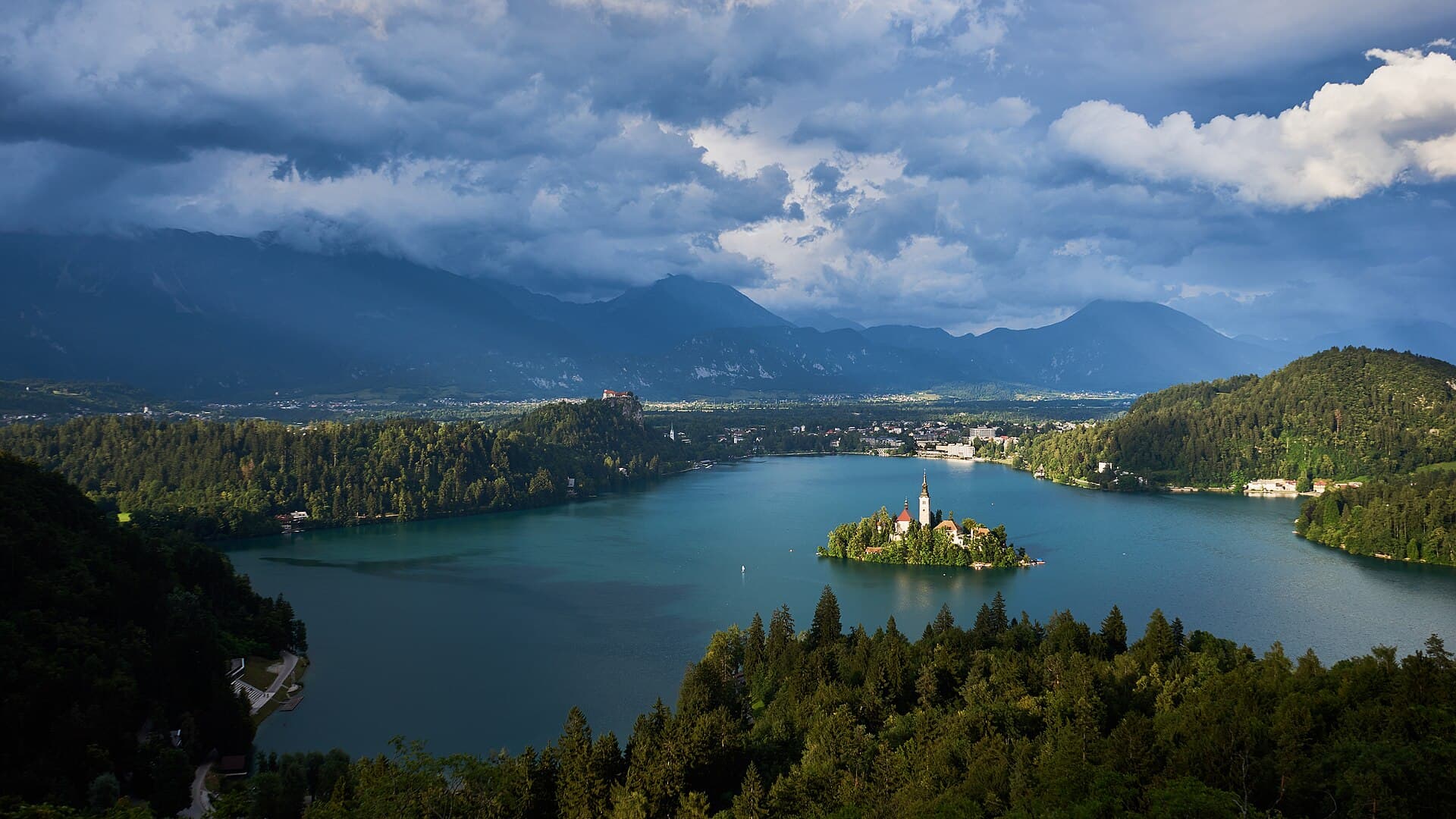 Lake Bled in Bled, Slovenia.